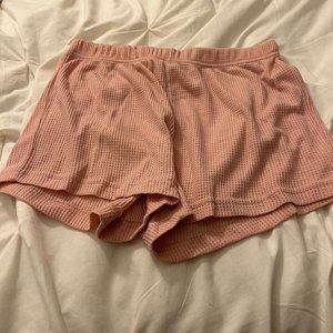 BRAND NEW baby pink pj shorts, size medium/large, amazon basics